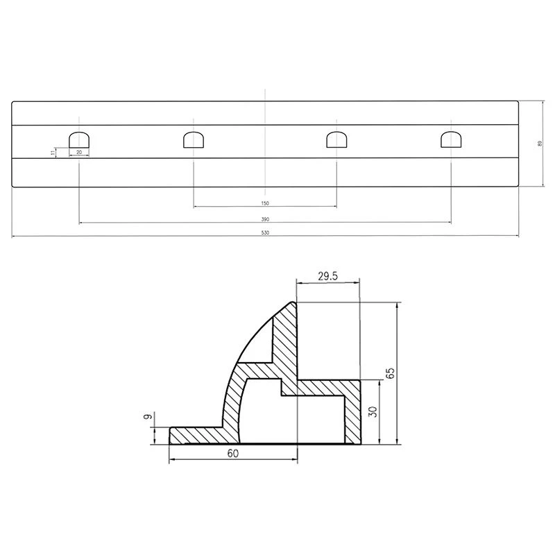 WATTSTUNDE® Solar Mounting Spoiler Set Black 53cm 4 WATTSTUNDE® Solar Mounting Spoiler Set Black 53cm - Image 2