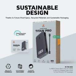 Xtorm Titan Pro 140W Powerbank XB402 -Solar Charging Equipment Store E Shots XB402 10201 20221111