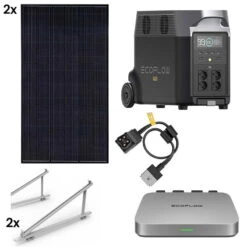 Ecoflow PowerStream 600W Balcony Solar System 2x400W - Delta Pro