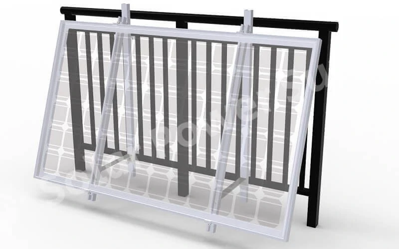 Solar Power Supply Balcony Mounting Bracket 9-20 Degree 3 Solar Power Supply Balcony Mounting Bracket 9-20 Degree