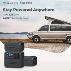 Bluetti AC200MAX Expandable Power Station - EU Version -Solar Charging Equipment Store bluetti ac200max expandable power station eu version new 6