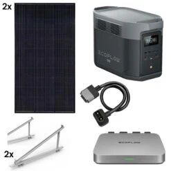Ecoflow PowerStream 800W Balcony Solar System 2x400W - Delta 2 Max
