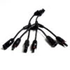 MC4 T-adapter Set 3 For Parallel Connection - Long -Solar Charging Equipment Store mc4 t stecker set zur parallelverschaltung von 3 solarmodulen lang