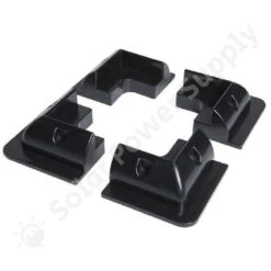 Solar Power Supply Solar Panel Corner System ABS Plastic Black