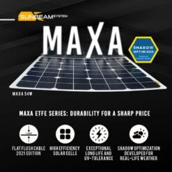 SUNBEAMsystem Maxa 109W Flush 24 SUNBEAMsystem Maxa 109W Flush -Solar Charging Equipment Store sunbeamsystem maxa 109w flush 2021 m2 maxa