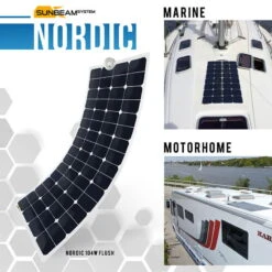 SUNBEAMsystem Nordic 104W - Flush -Solar Charging Equipment Store sunbeamsystem nordic 104w flexible solar panel flush ad 3