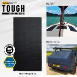 SUNBEAMsystem Tough 78W Flush - Black 27 SUNBEAMsystem Tough 78W Flush - Black -Solar Charging Equipment Store sunbeamsystem tough 78w flush black m3