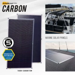SUNBEAMsystem Tough+ Carbon 116W Solar Panel -Solar Charging Equipment Store sunbeamsystem tough carbon 116w solar panel m4 carbon